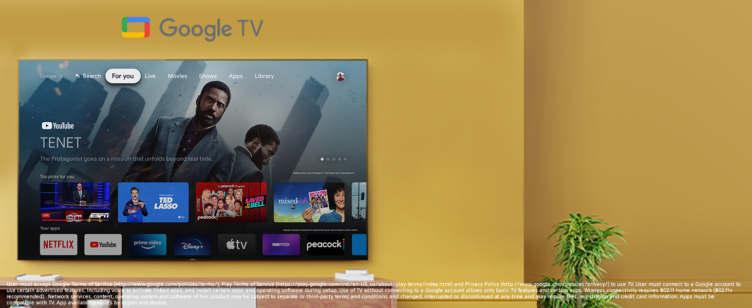 The entertainment you love. With help from Google.
